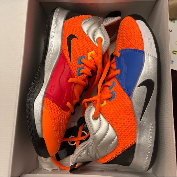Nike Boys' Big Kids' PG 3 x NASA Basketball Shoes, Orange CI8973-800Size 5Y !! - Picture 3 of 7